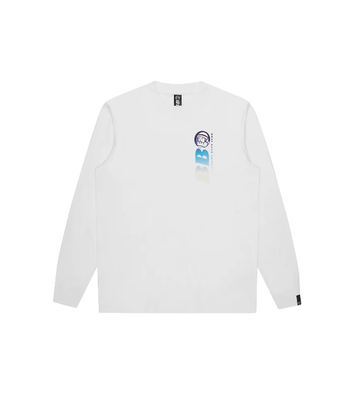 BB ASTRO REPEAT LOGO L/S T-SHIRT - WHITE