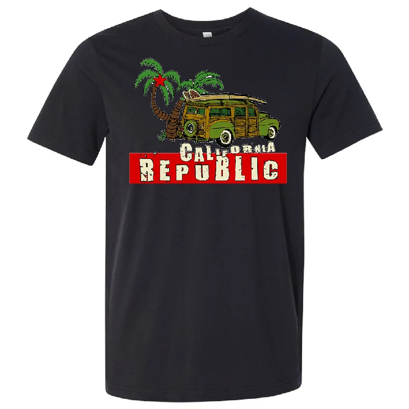 California Republic Woody Asst Colors Mens Lightweight Fitted T-Shirt/tee