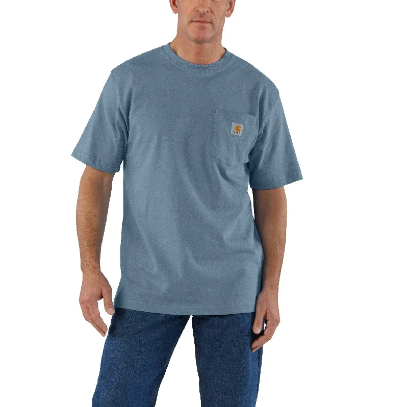 Carhartt Men's Short Sleeve Pocket T-Shirt_Thundercloud Heather