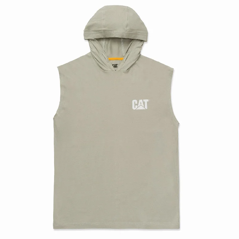 CAT Men's Hooded Sleeveless T-Shirt