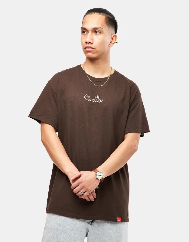 Chocolate 94 Script T-Shirt - Dark Chocolate