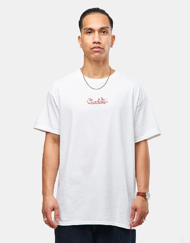 Chocolate 94 Script T-Shirt - White