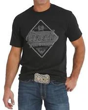 Cinch Men's Black Screen Print T-Shirt