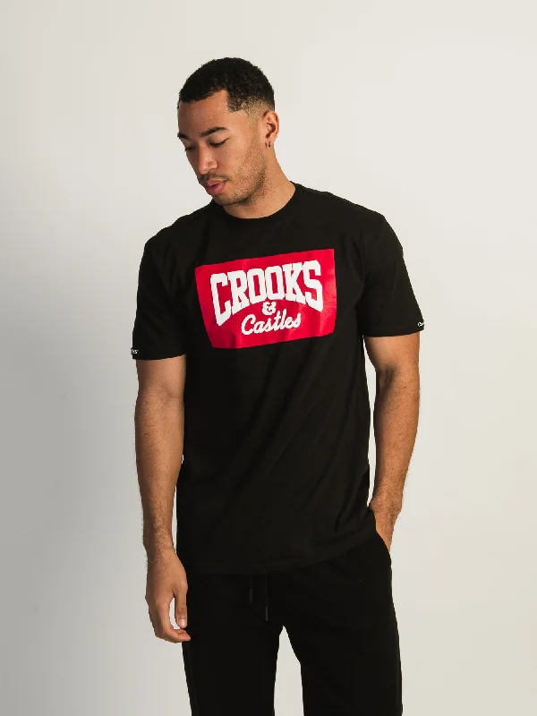 CROOKS & CASTLES PUFF BOX LOGO T-SHIRT