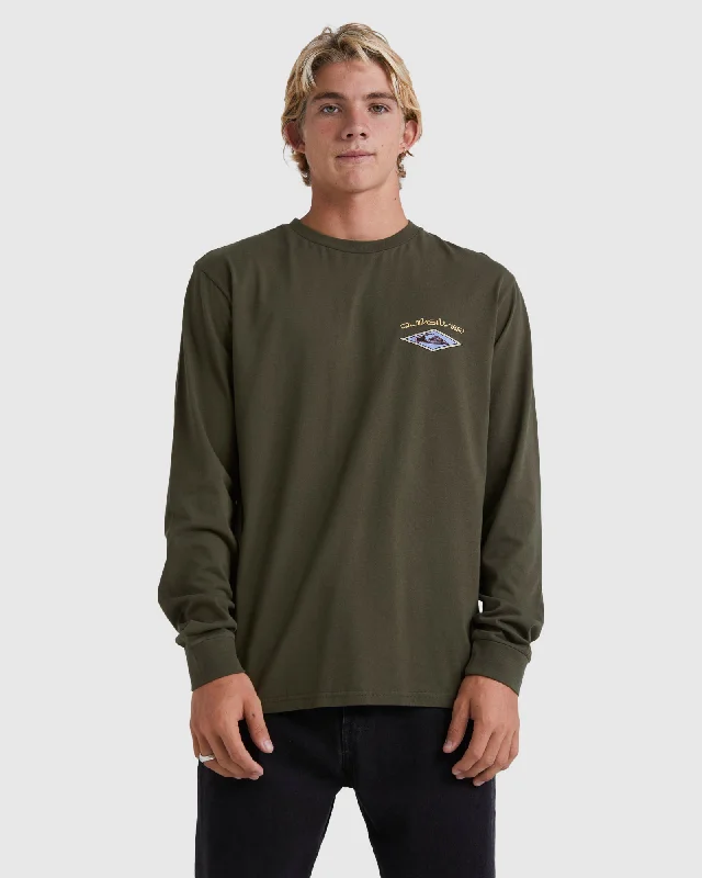 Mens Diamond Long Sleeve T-Shirt