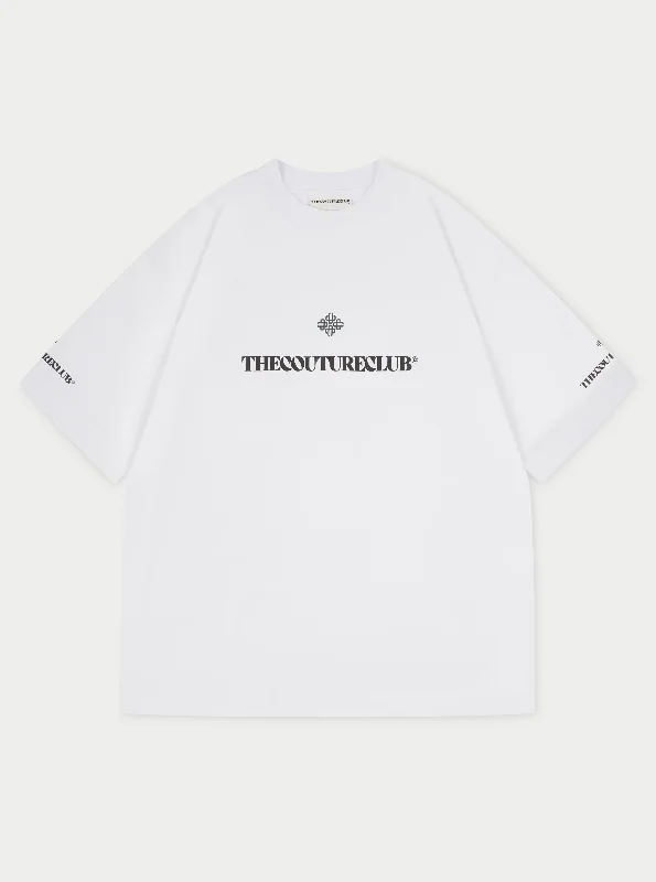 EMBLEM COPYRIGHT T-SHIRT - WHITE