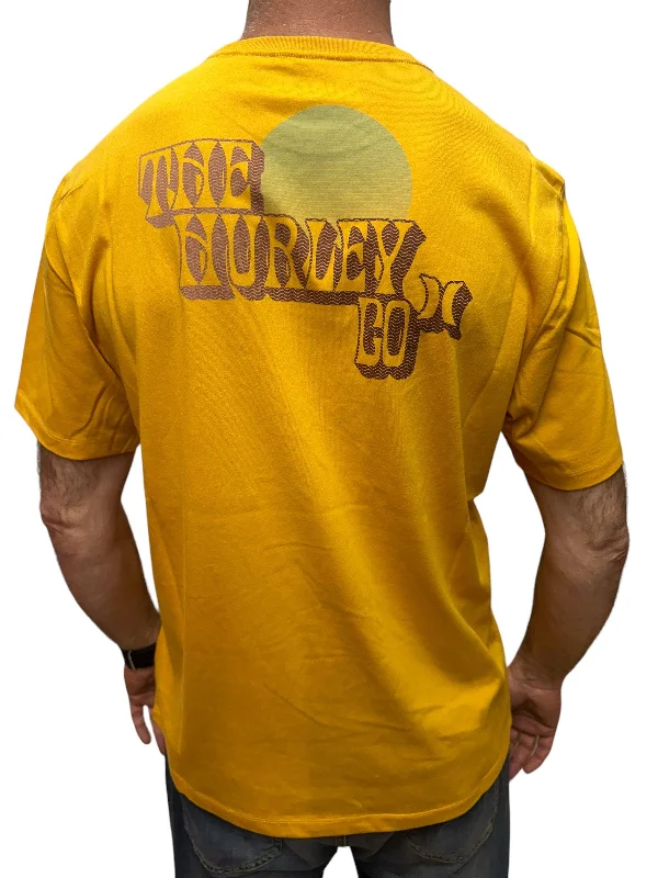 Hurley T-Shirt short sleeve mens - Everyday explore west set Yellow