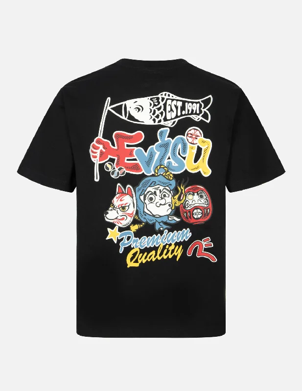 Hyottoko Festival Print Regular Fit T-shirt