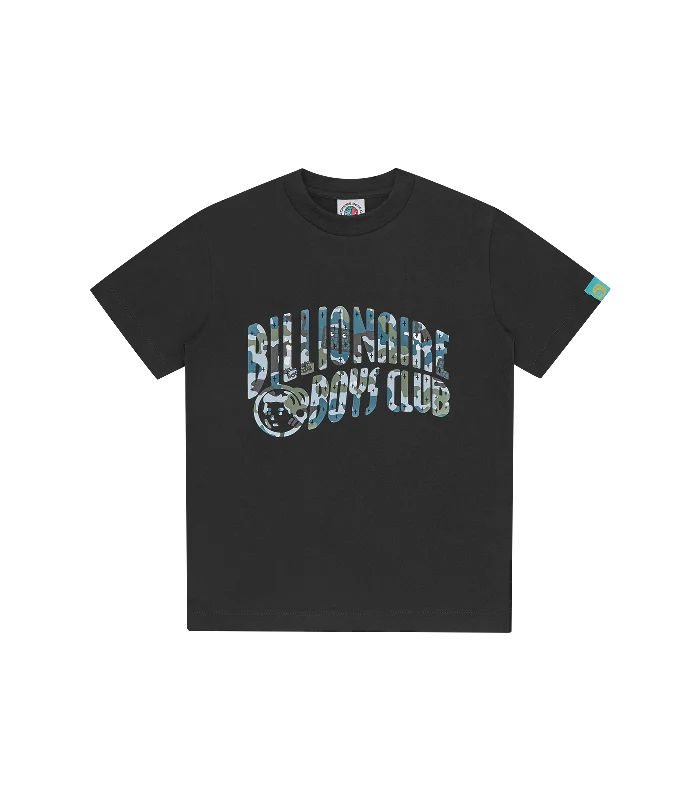 KIDS CAMO ARCH LOGO T-SHIRT - BLACK