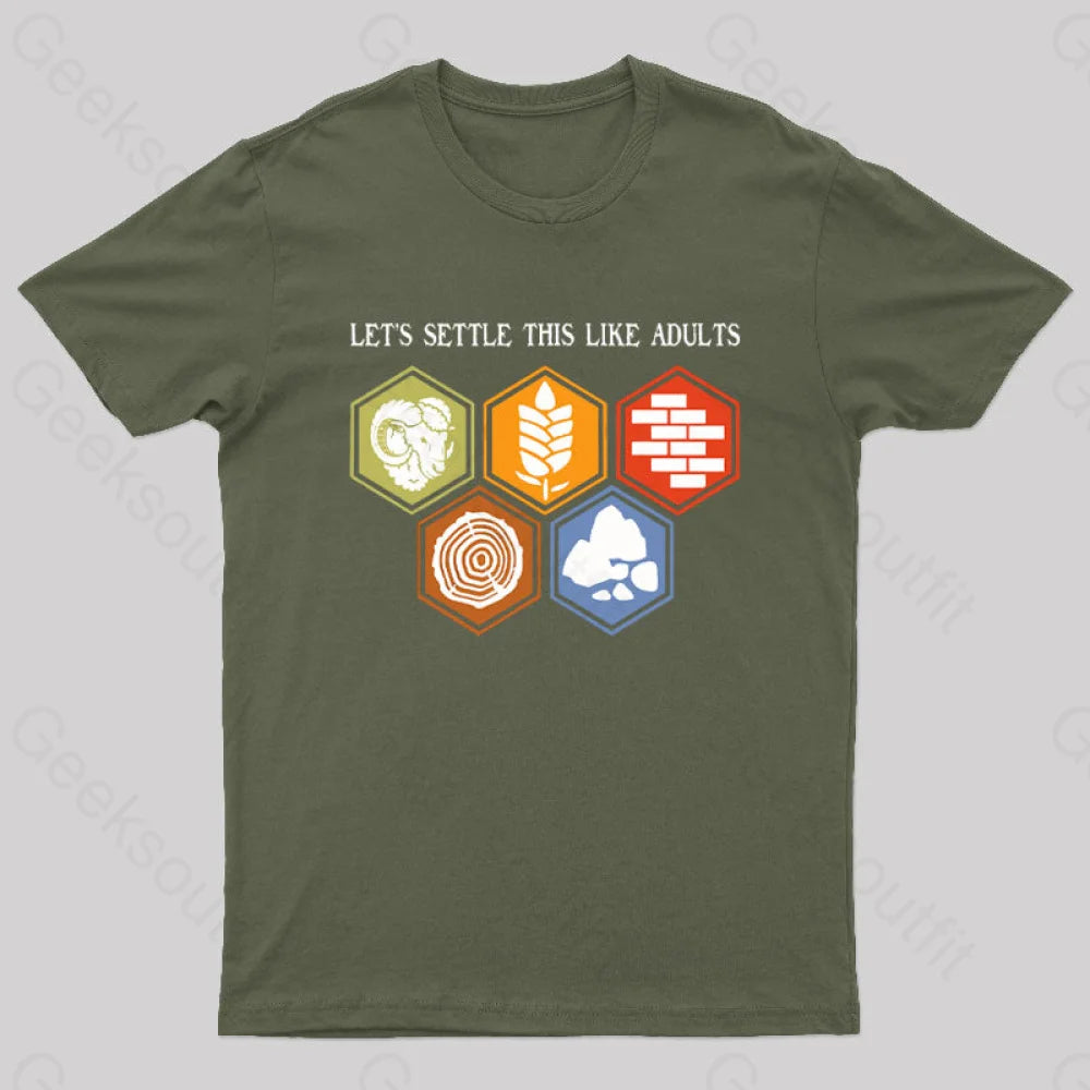 Let's Settle This Like Adults Geek T-Shirt