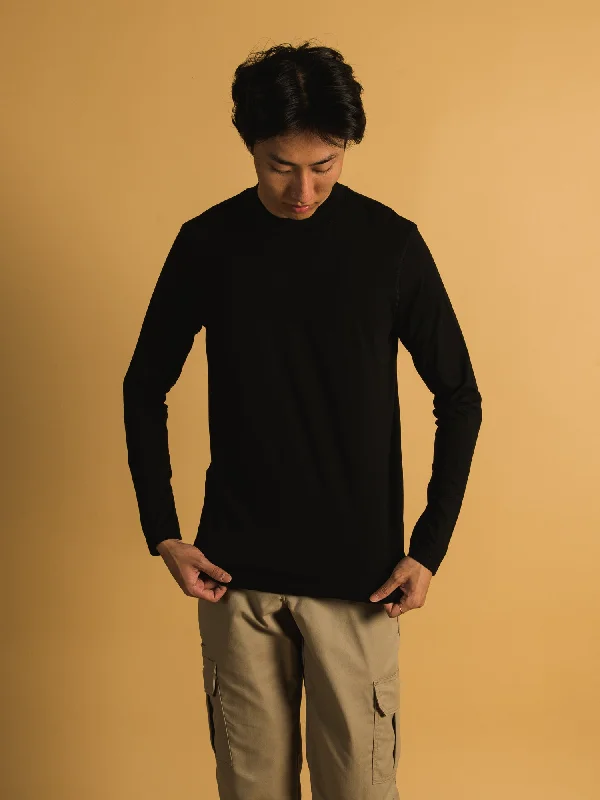 LONG SLEEVE MOCKNECK T-SHIRT - CLEARANCE