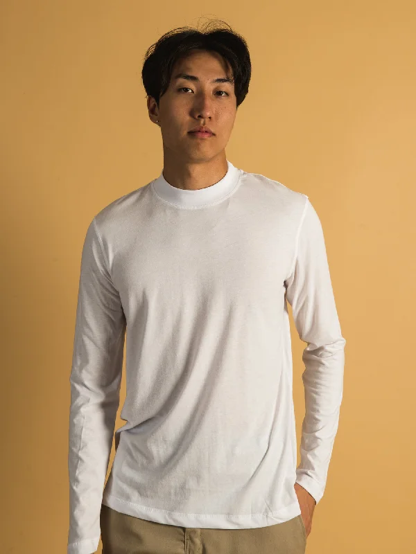 LONG SLEEVE MOCKNECK T-SHIRT - CLEARANCE