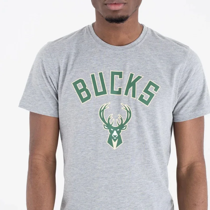 Milwaukee Bucks NBA Regular Grey T-Shirt