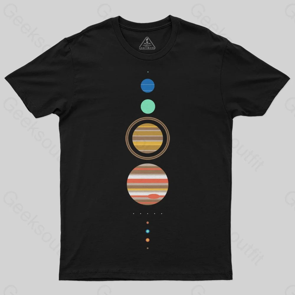 Minimal Solar System  T-Shirt