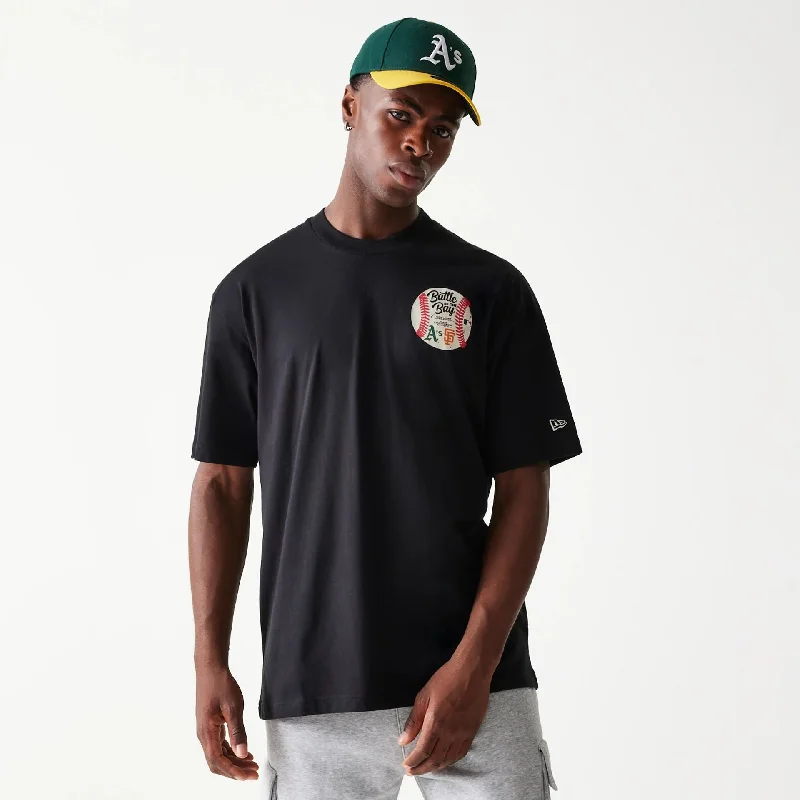 MLB Multi Team Battle Of The Bay Black Oversized T-Shirt