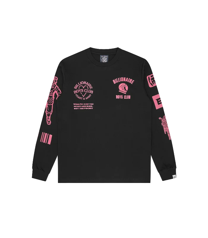 MULTI GRAPHIC L/S T-SHIRT - BLACK