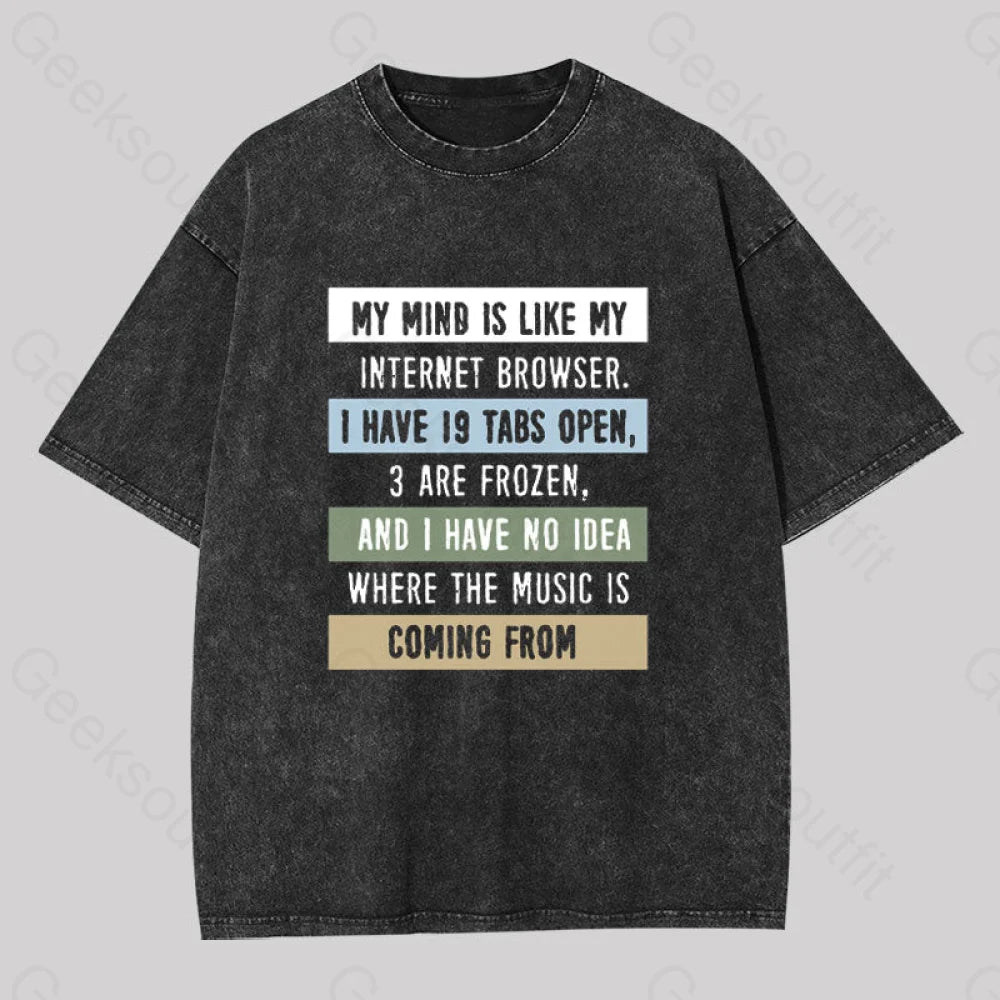 My Mind is Like Washed T-shirt