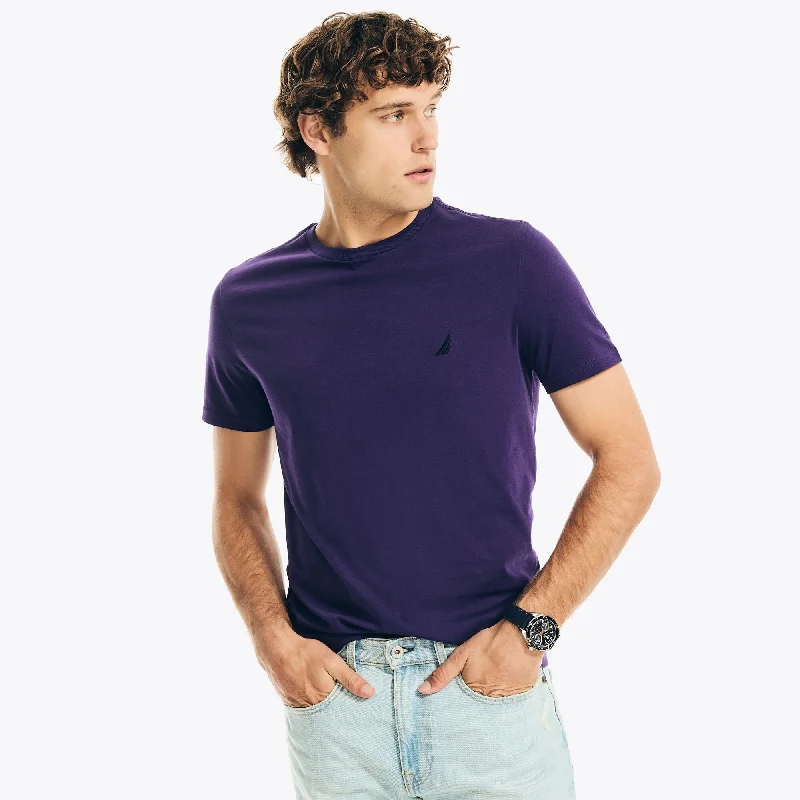 Nautica Mens Solid Crewneck T-Shirt