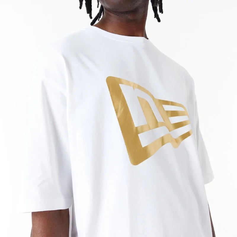 New Era Flag White Oversized T-Shirt