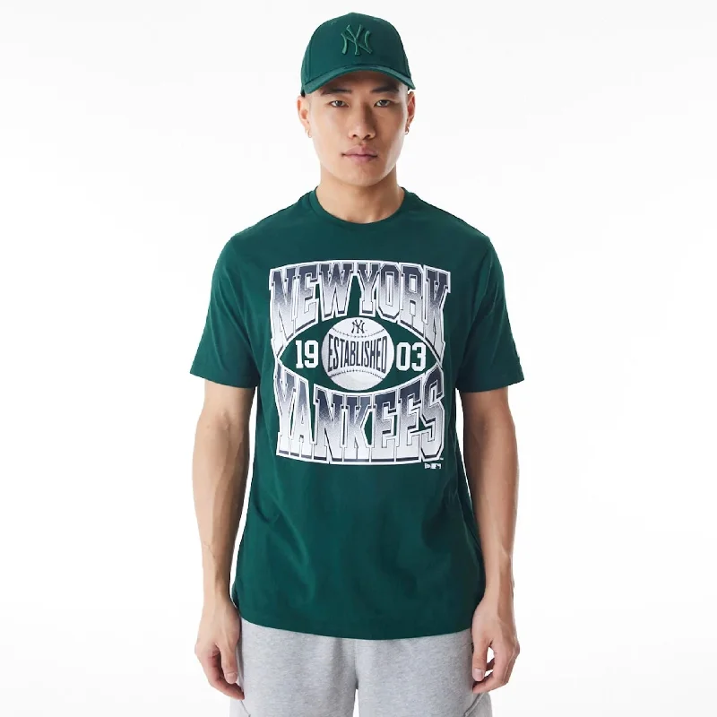 New York Yankees MLB Gradient Graphic Dark Green T-Shirt