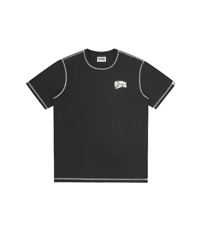 PUFF SMALL ARCH LOGO CONTRAST STITCH T-SHIRT - BLACK