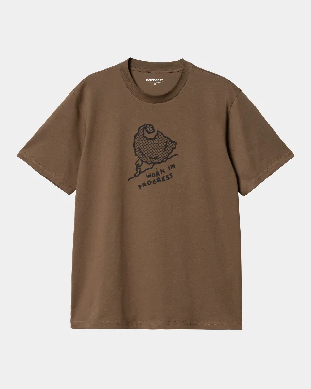 Move On Up T-Shirt | Chocolate / Black