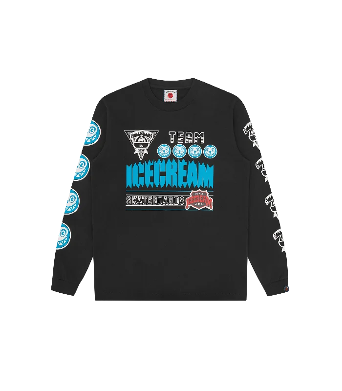 TEAM ICECREAM L/S T-SHIRT - BLACK