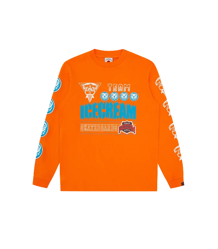 TEAM ICECREAM L/S T-SHIRT - ORANGE