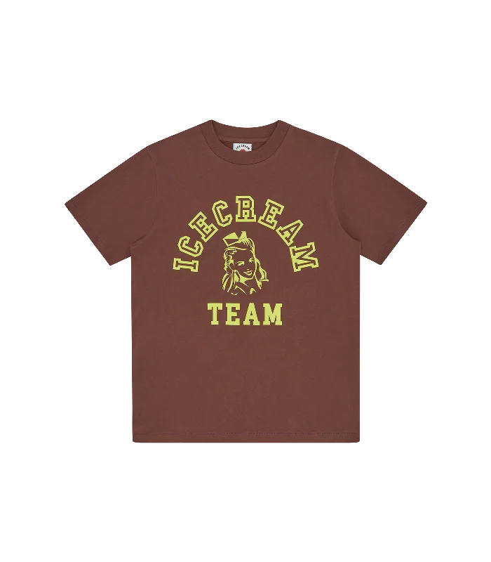 TEAM ICECREAM T-SHIRT - BROWN