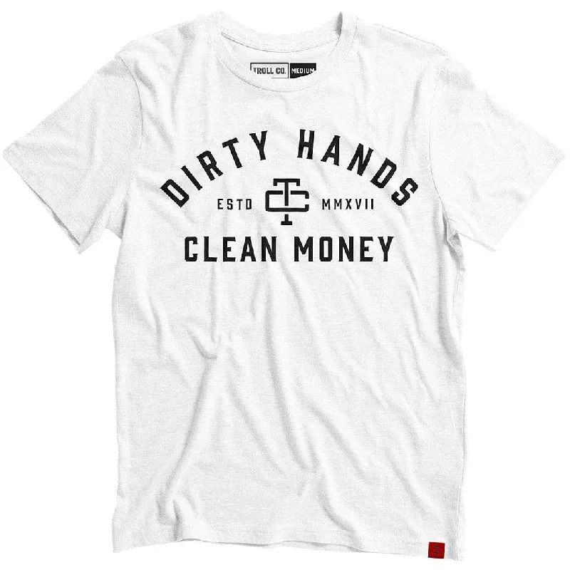 Troll Co. Men's 'Dirty Hands Clean Money' Classic Short Sleeve Crewneck T-Shirt