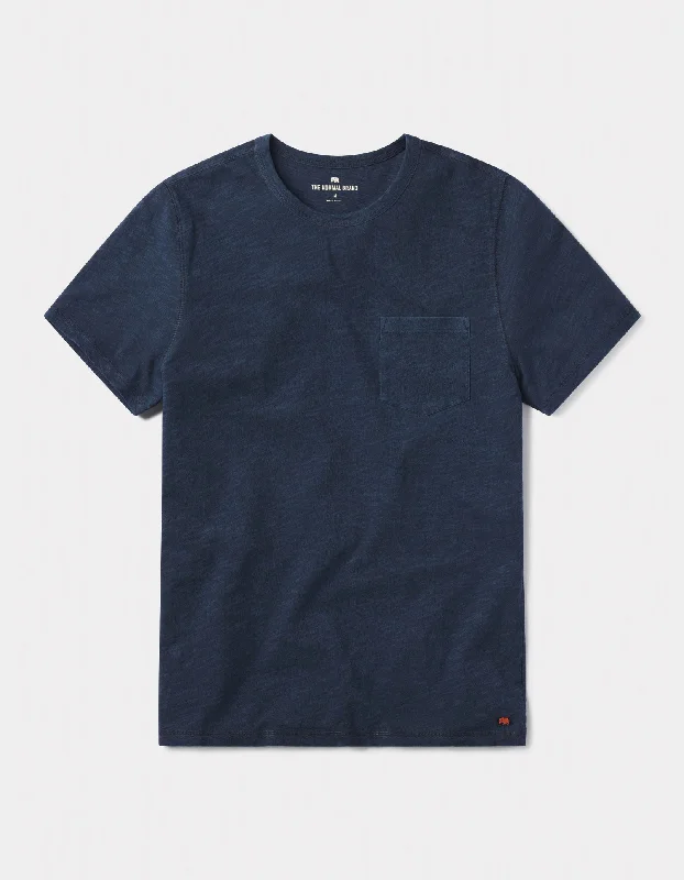 Vintage Slub Pocket T-Shirt in Navy