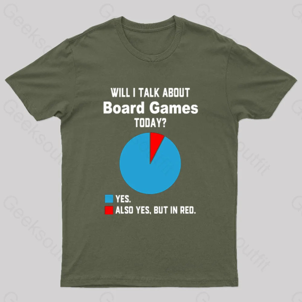 Will I Talk About Board Games Today Nerd T-Shirt