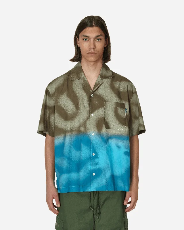 Mundo Dip Dyed Camp Shirt Brown / Blue