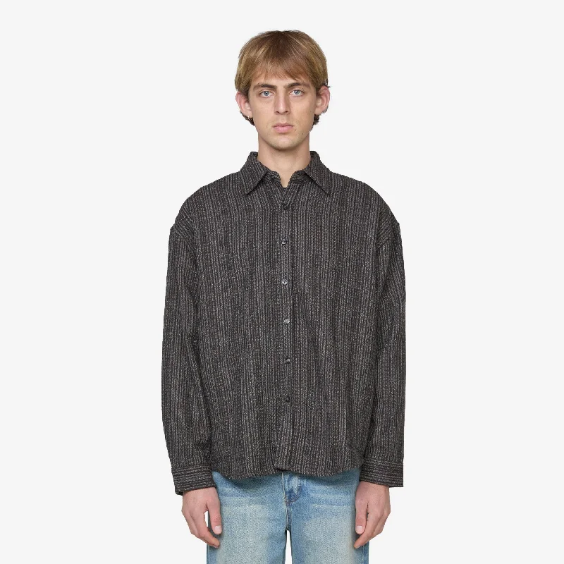 Big Longsleeve Shirt Dark Brown