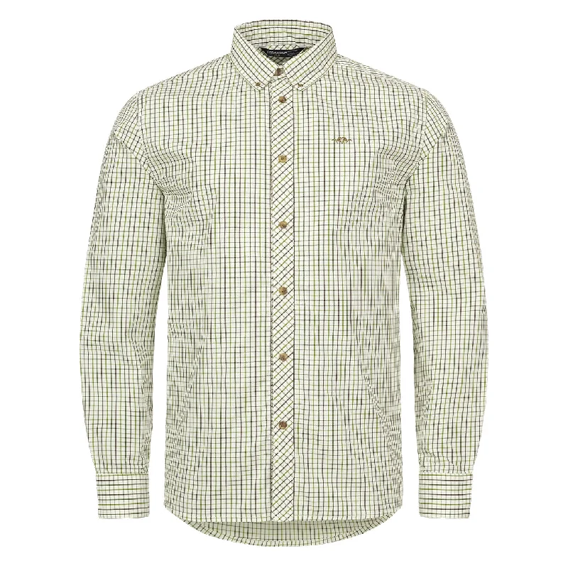 Blaser Tristan L/S Check Shirt Olive / Beige