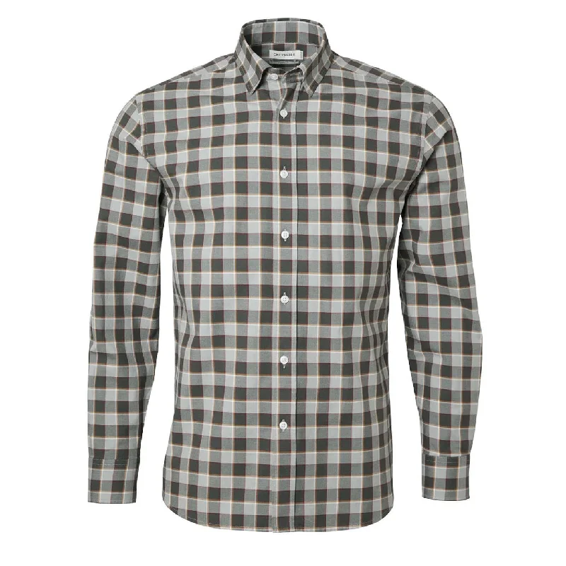 Chevalier Belmont Regular Fit Shirt Grey Melange Checked