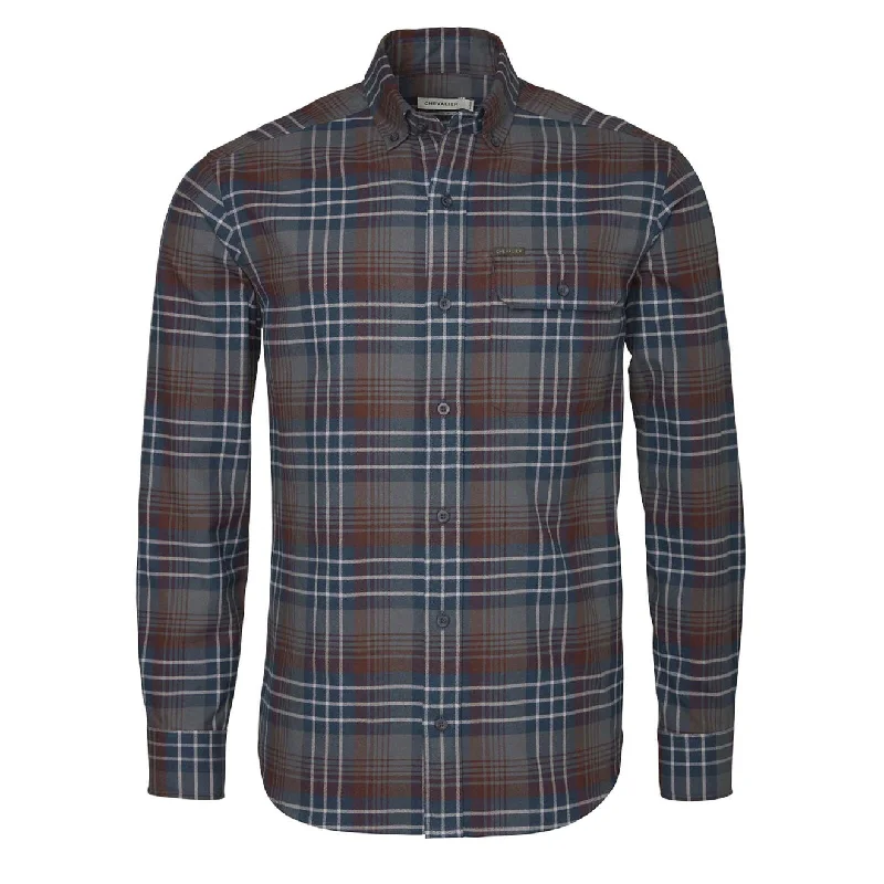 Chevalier Falcon Flannel Shirt Rust Checked