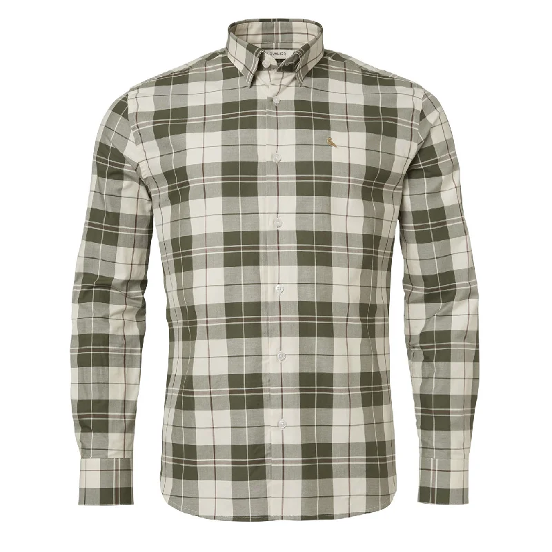 Chevalier Hinwick Shirt Deep Green Checked