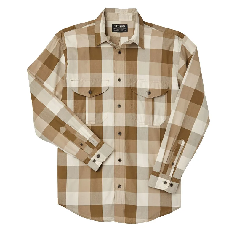 Filson Feather Cloth Shirt Tan Olive Khaki