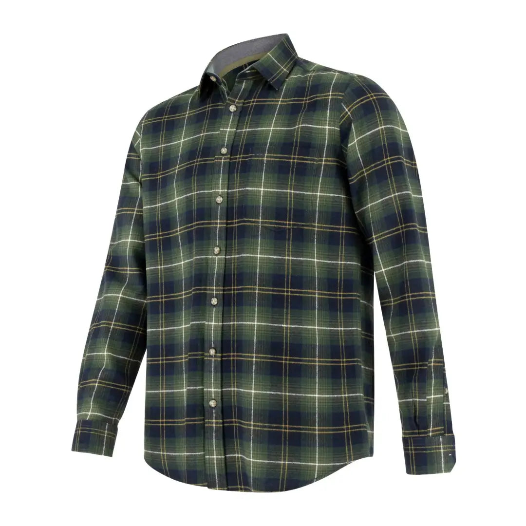 Hoggs of Fife Pitmedden Long Sleeve Flannel Check Shirt