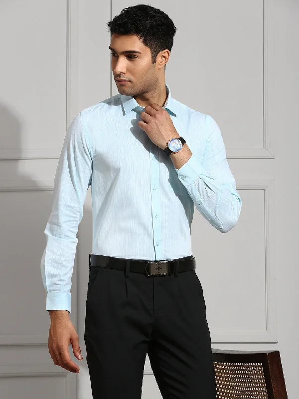 Men 100% Cotton Blue Shirt CL2 GT38