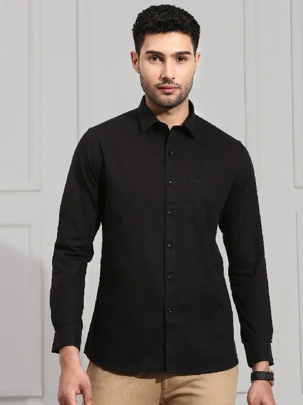 Men Cotton Rich Shirt Black GC19