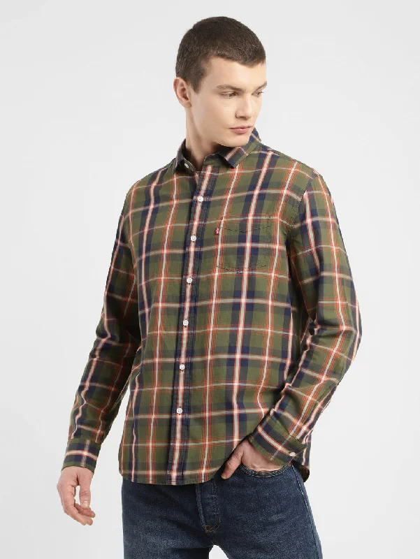 Men's Checkered Slim Fit Shirt