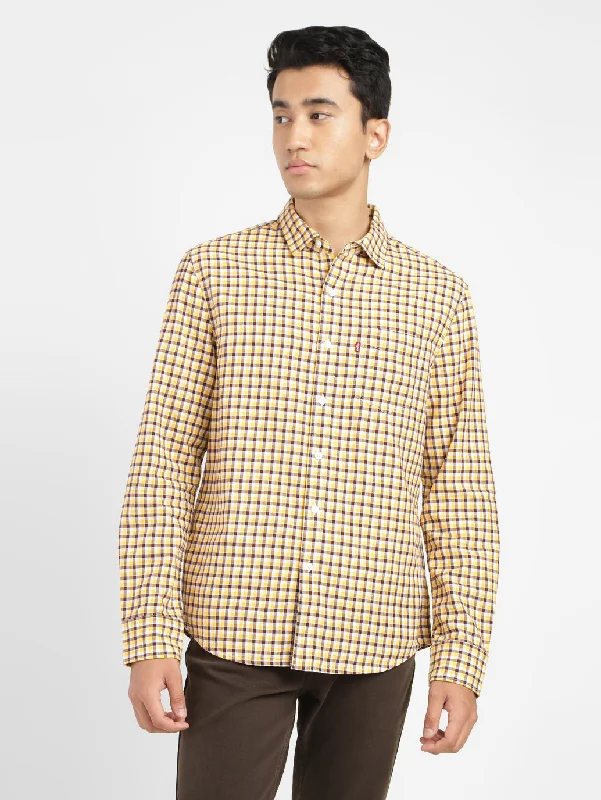 Men's Checkered Slim Fit Shirt