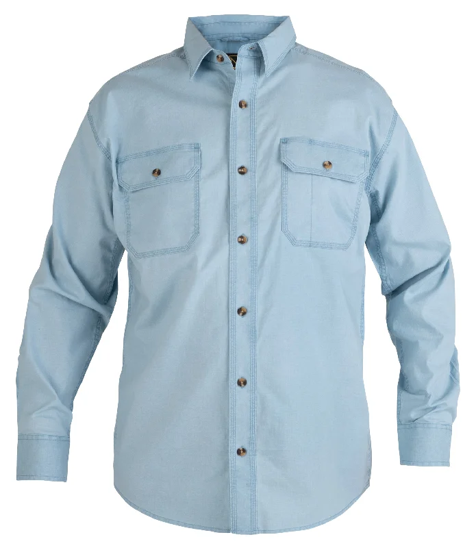 Men's Long Sleeve Weathered Work Shirt