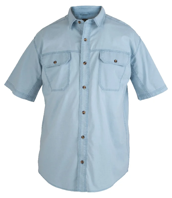 Men's Short Sleeve Weathered Work Shirt