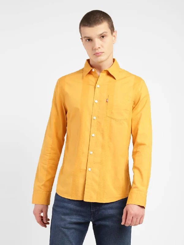 Men's Self Design Slim Fit Shirt