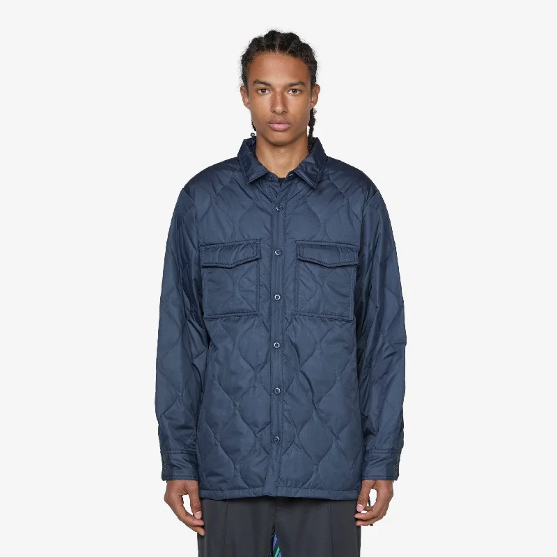 Military Down Shirt Dark Navy