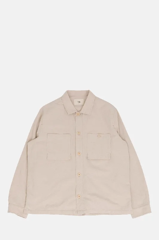 Patch Overshirt Soft Pink Crinkle