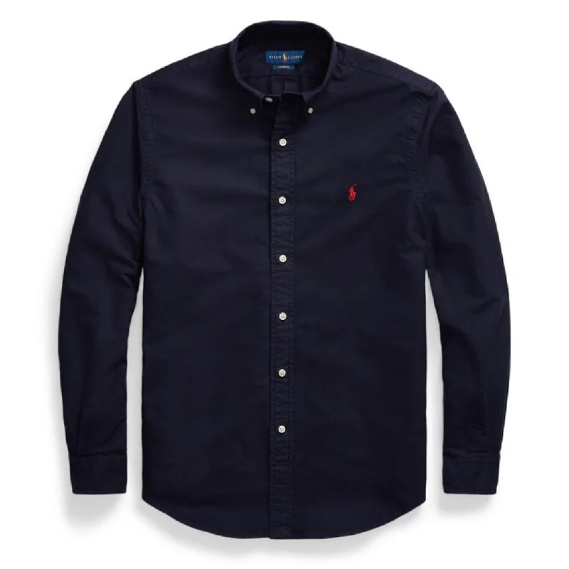 Polo Ralph Lauren Custom Fit Garment-Dyed Oxford Shirt RL Navy